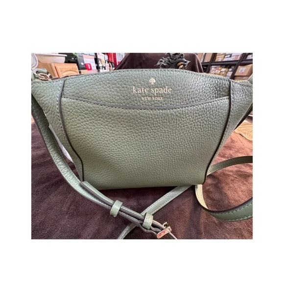 Kate Spade Green Leather Crossbody Bag NWT - Picture 10 of 14